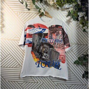 Sergio Calabasas Men's Bad Bunny El Ultimo Del Mundo Tour All Over Print LARGE